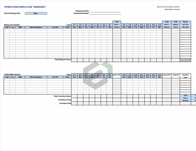 Operations employee timecard feature image