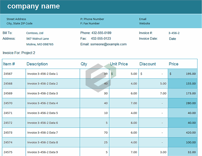 Sales invoice tracker excel template feature image