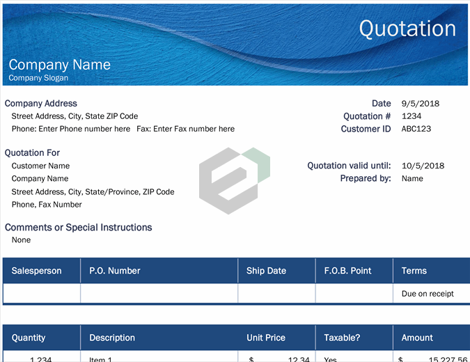 Business price quotation feature image