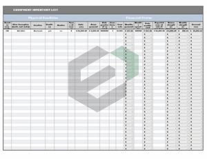 Equipment inventory list excel template feature image