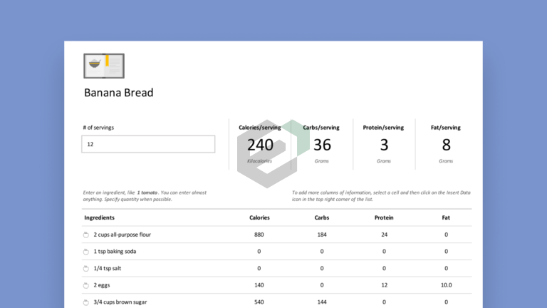 Recipe nutrition calculator Feature Image