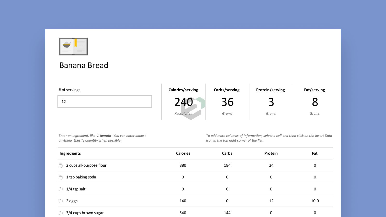 Recipe nutrition calculator Feature Image