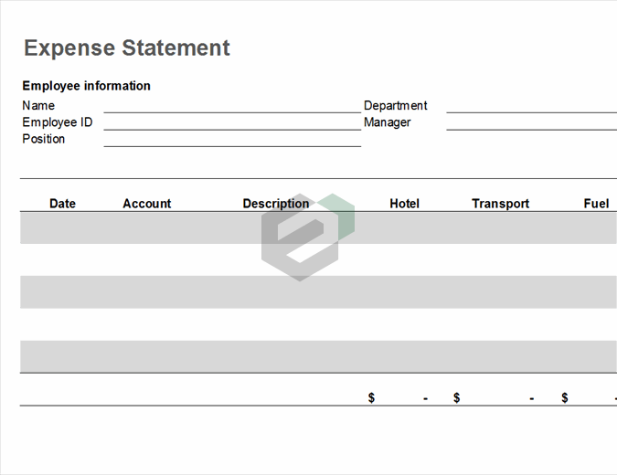 Travel expense statement feature image