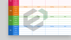 Weekly Lesson Planner Excel Template post image 2