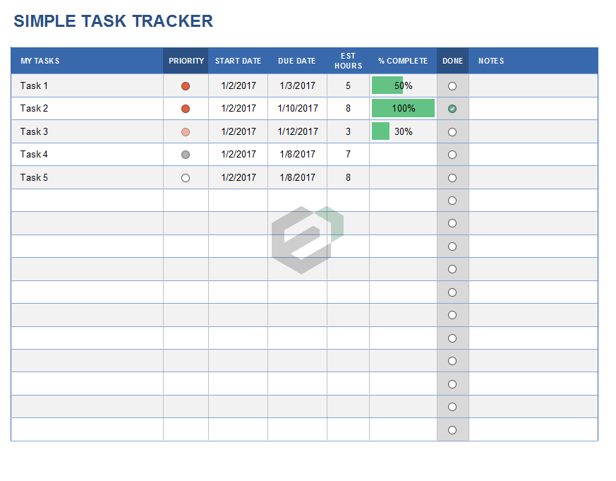 Action Items Tracker Template › Action Item Tracker Template