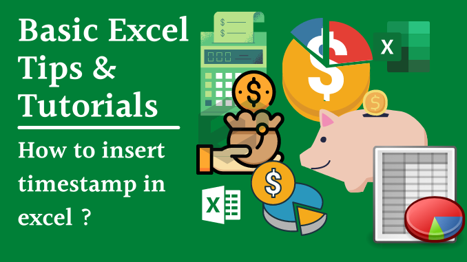 How to insert timestamp in excel blog feature image