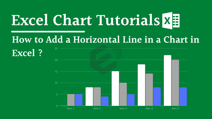 How to Add a Horizontal Line in a Chart in Excel