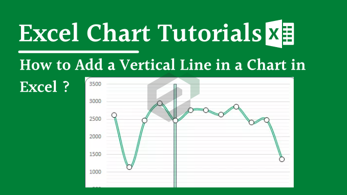 How to add vertical line in a chart in Microsoft Excel