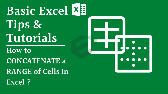 How to concatenate Cells in Microsoft Excel Tutorial Feature image