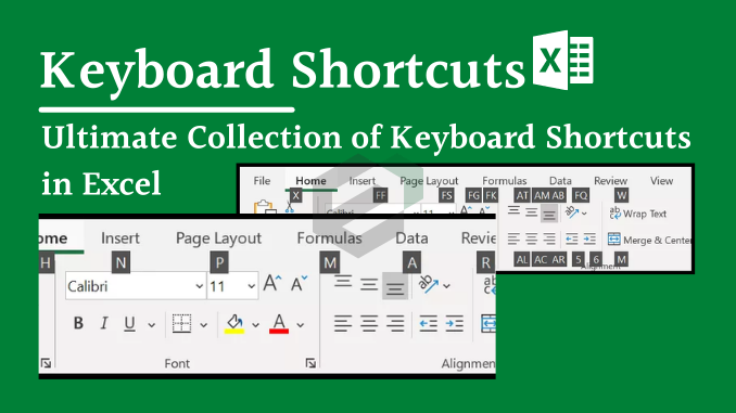 Ultimate Keyboard Shortcut collection in Microsoft Excel feature image