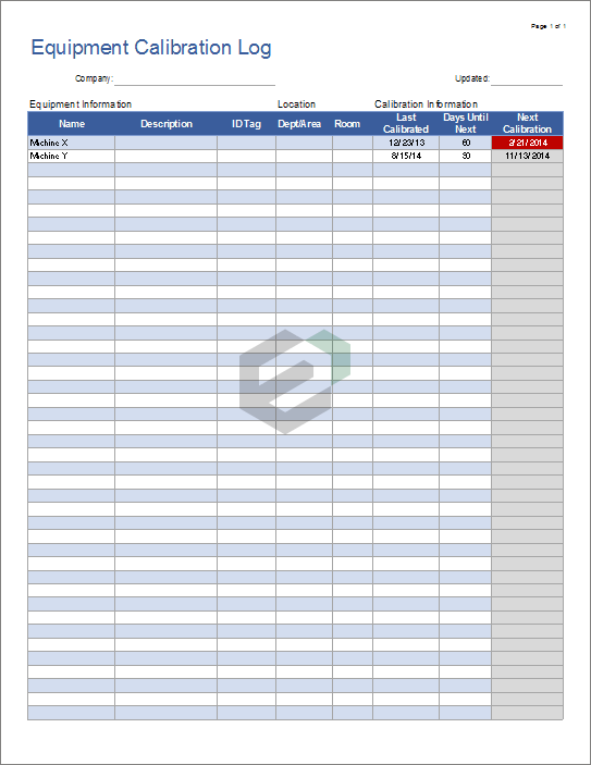 equipment-calibration-log-excel-template-feature image