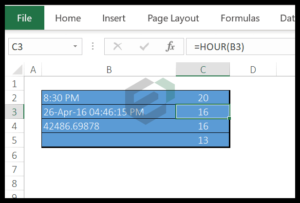 How To Use Hour Function In Microsoft Excel