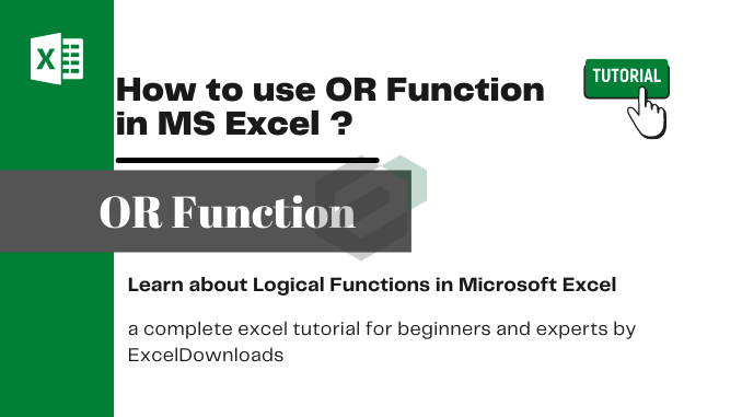 How to use OR Function in MS Excel