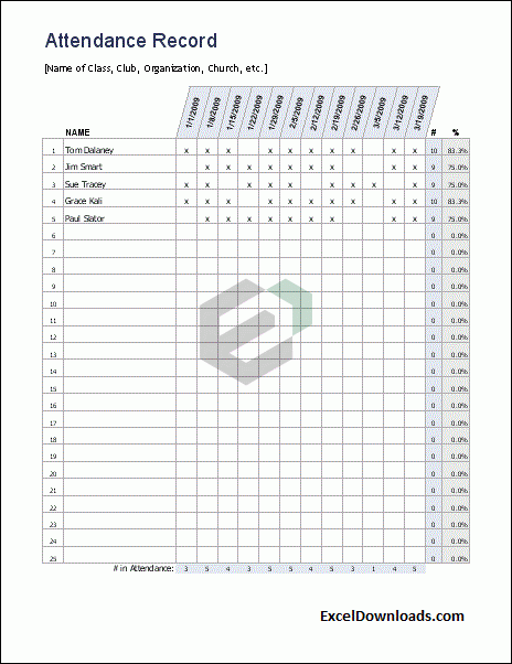 attendance-record-excel-template