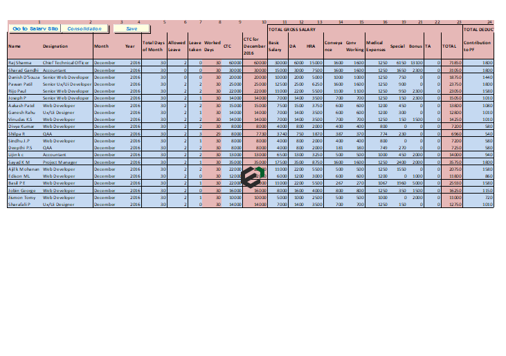 10 Salary Sheet Templates In Pdf - Bank2home.com