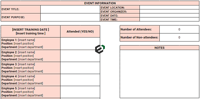 Event Attendance Template in Excel Feature image