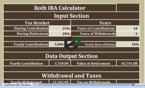 [Free Download] Roth IRA Calculator Excel Template