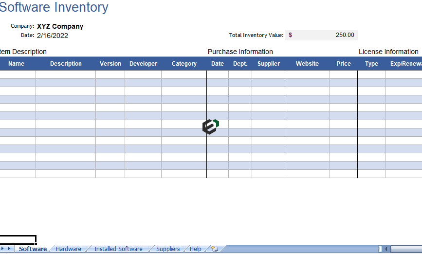 Software Inventory list with Details in Excel Feature Image