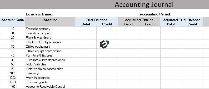 Accounting Journal Format in Excel Feature Image
