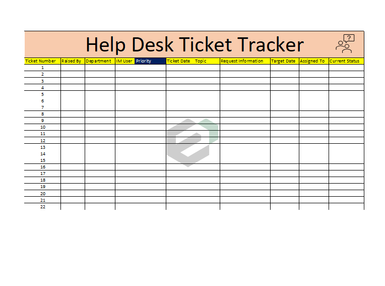 Help Desk Ticket Tracker Excel Format Feature Image