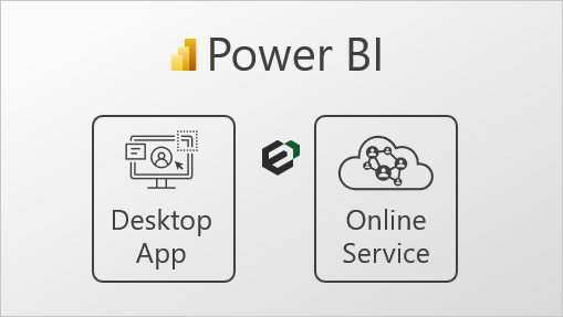 Power-BI-Components-Desktop-App-Online-Service