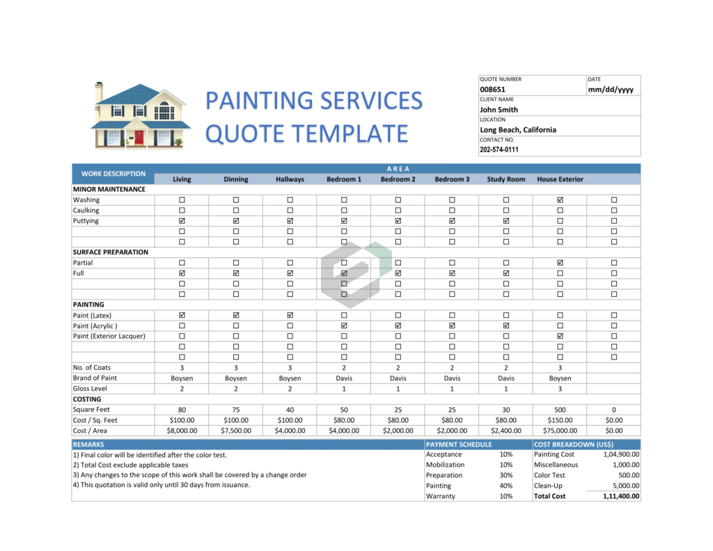 Painting Services Quotation Template-1