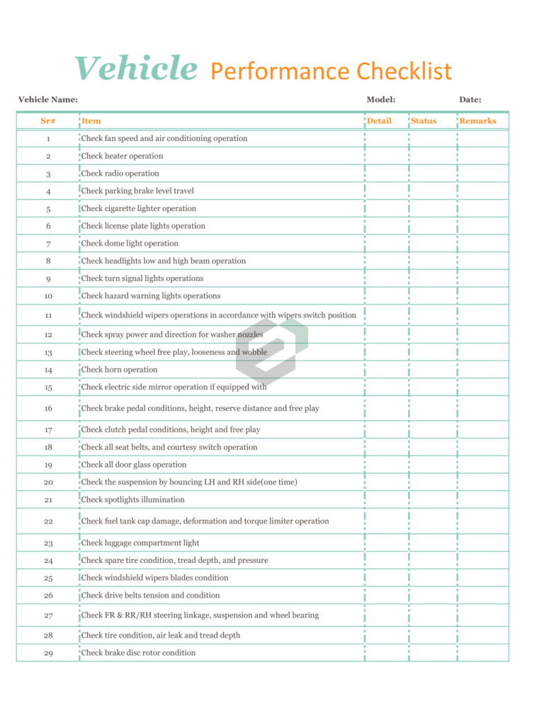 Vehicle Performance Checklist Feature Image-1