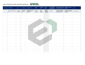 [Free] Data Protection Risk Register Excel Template