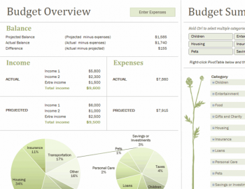 Free Excel Template for Detailed Family Budget (Monthly) | Download Now